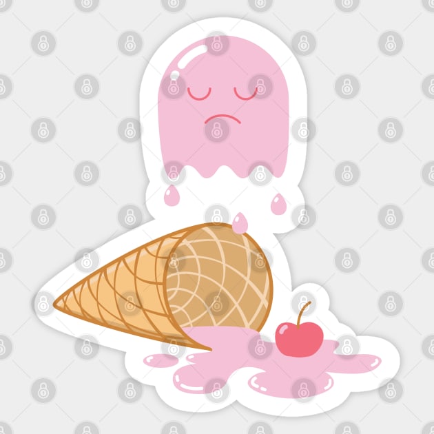 ice cream ghost Sticker by gotoup